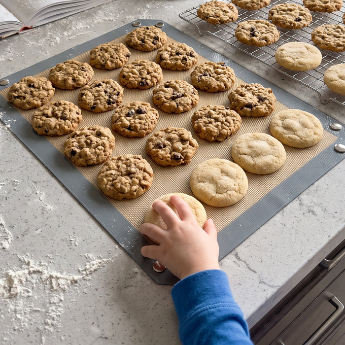 Cookies baking on Pinch Pan