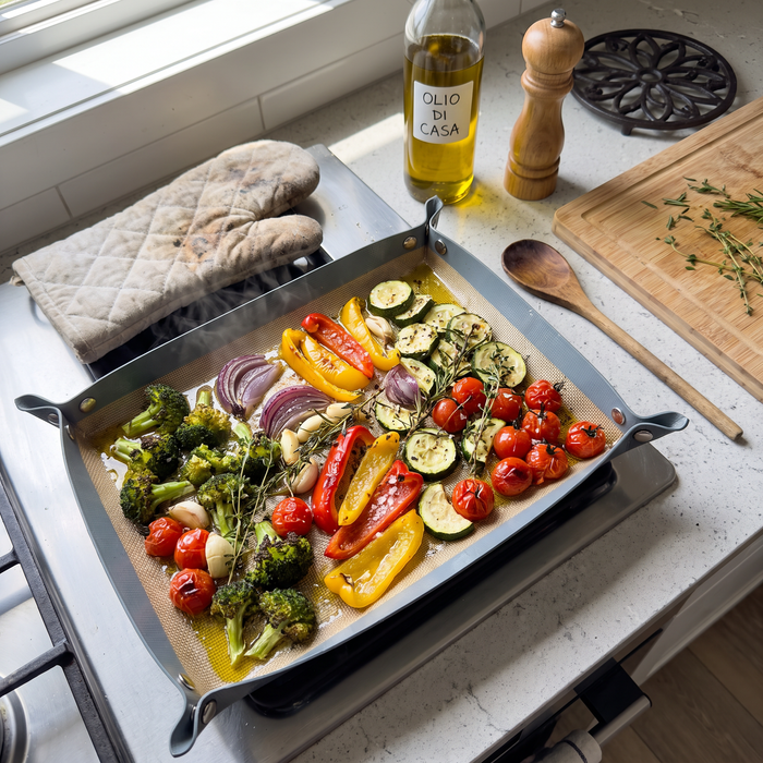 Roasted vegetables prepared with Pinch Pan