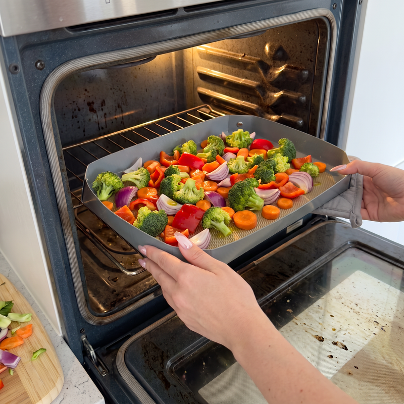 Pinch Pan ready for baking in the oven